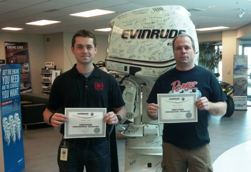Evinrude certified technicians