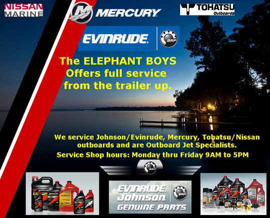 Full Service Shop for Johnson/Evinrude, Mercury, Tohatsu Spokane Valley WA